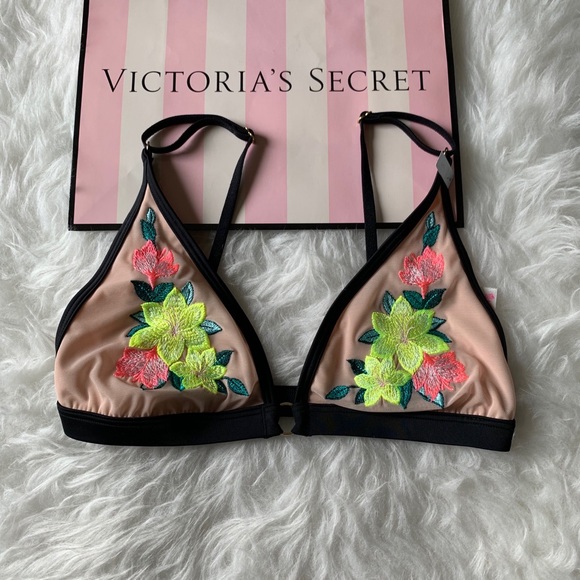 Victoria’s Secret embroidered triangle Bralette - Picture 2 of 5